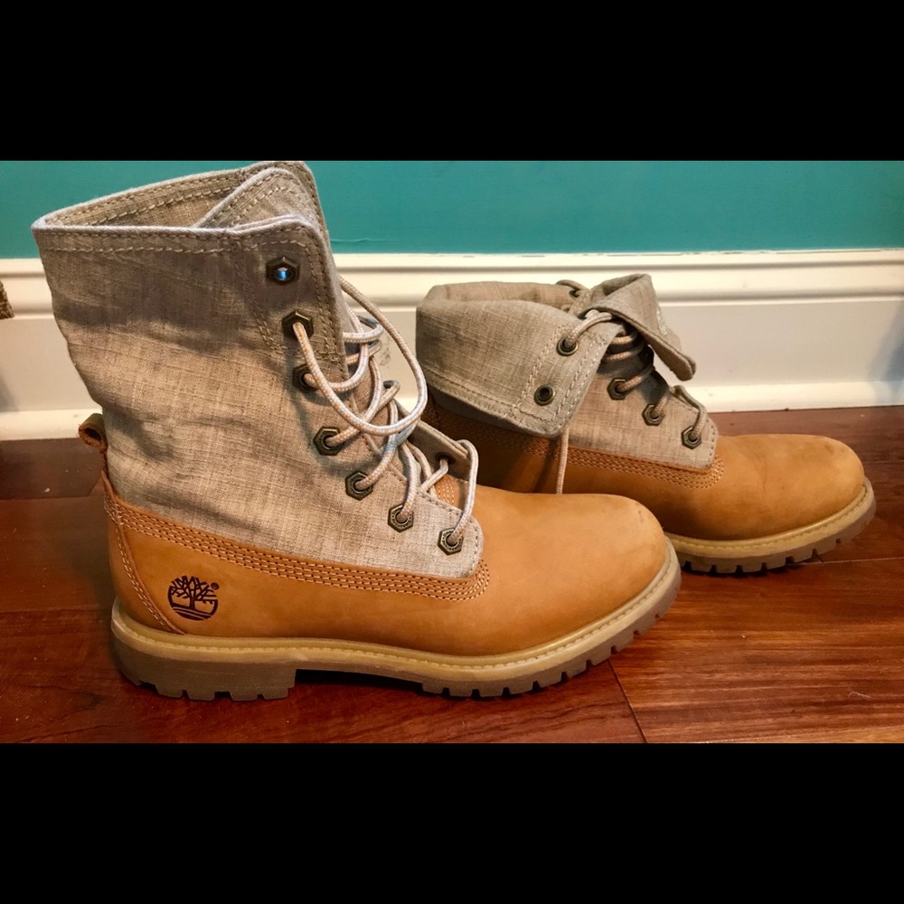 Canvas convertible timberlands